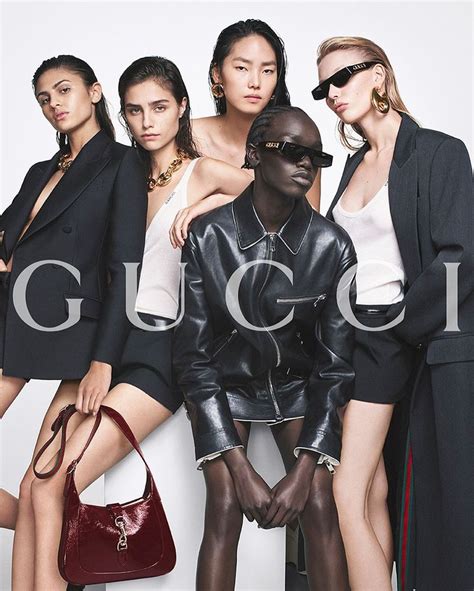 gucci new campaign|Gucci bag publicity picture.